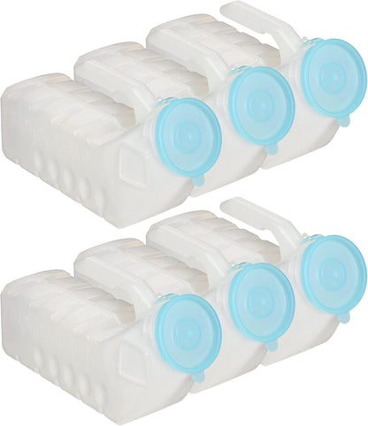 MedVance 1000ml spill-proof portable urinals for men, 2 pack with glow in dark and leak-proof lid