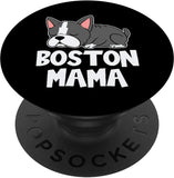 Boston terrier dog Puppy Cute Dog breed Bostie Mom PopSockets Swappable PopGrip