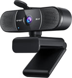emeet c960 1080p webcam with 2 mics, 90° fov, usb type-a & a-to-c adapter, plug&play computer camera