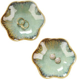 Lotus Leaf Shape Decorative Ring Tray, Small Key Bowl, Ceramic Trinket Tray Jewelry Dish Organizing Necklace Earrings, Home Decoration for Mom Best Friend Sister, Pink.
