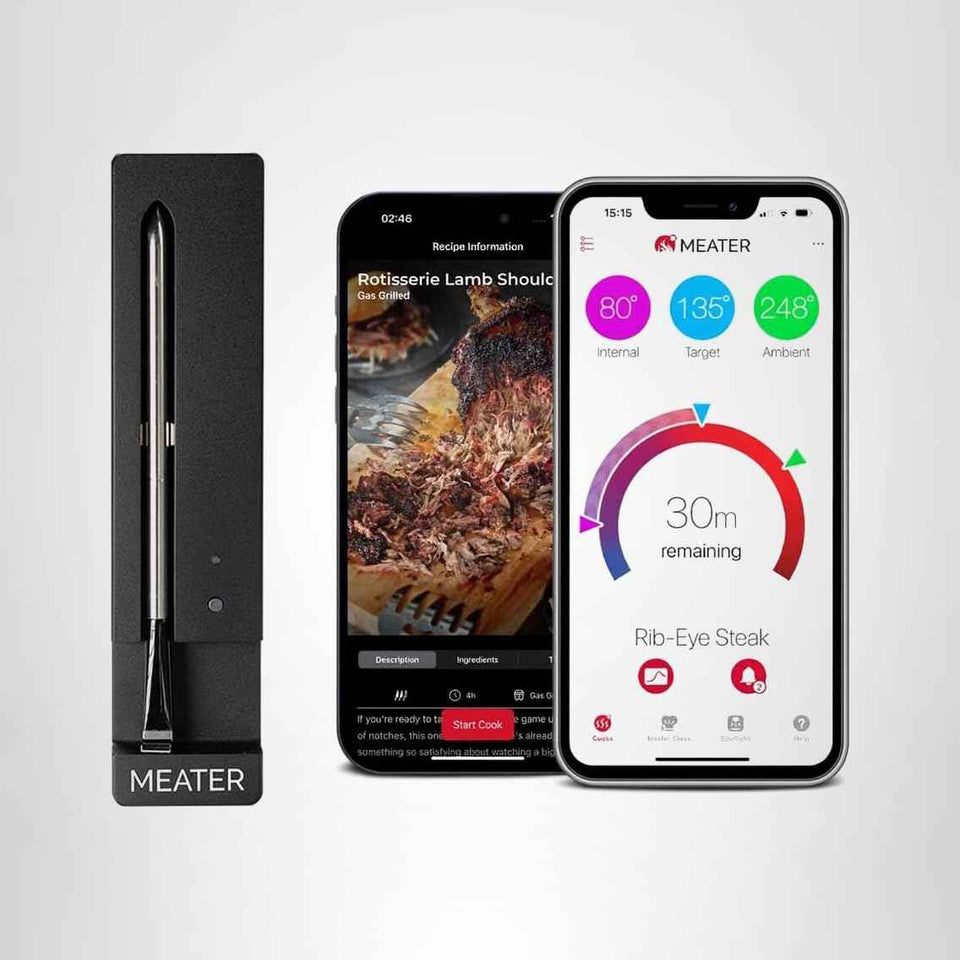 MEATER Plus: Smart Bluetooth Wireless Meat Thermometer Digital | BBQ, Grill, Oven, Smoker, Air Fryer, Kitchen | Perfect for Steak, Chicken, Turkey, and More | Delicious Recipes in App