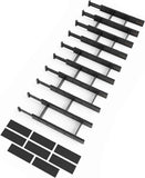SpaceAid Bamboo Drawer Dividers with Inserts and Labels, Kitchen Adjustable Drawer Organizers, Expandable Organization for Home, Office, Dressers, 4 Dividers with 9 Inserts (17"-22" Natural)