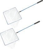 AQUANEAT 4-inch Aquarium Fish Net for small fish tank cleaning, food waste skimmer for small ponds and pools
