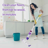 10 Pack Disposable Power Mop Pads for Swiffer Power Mop Pads, Compatible with Swiffer Power Mop Refills, Unscented Spray Replacement Floor Cleaning Refills for urface/Hardwood Floor Cleaning