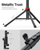 VIMOSE 66" Phone Tripod, Tripod for iPhone with Remote & Phone Stand, Extendable Cell Phone Tripod for Video Recording, Ultimate Tripod & Monopod Accessories for iPhone/Android, Clamp Mount