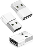 Basesailor USB to USB C Adapter,USBC Female to USB A Male Adapter,Type C Converter Charger for iPhone 17 Pro Max,16 15,Apple Watch iWatch S11 S10 SE,AirPods 3,iPad mini Air,Samsung Galaxy S25,Gray
