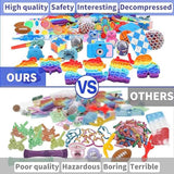 1000 pcs silicone fidget toys bulk for kids birthday party favors and classroom supplies