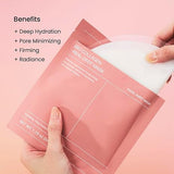 biocollagen real deep mask, hydrating overnight hydrogel mask, pore minimizing, elasticity improvement, 4ea, 34g