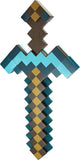 mattel minecraft transforming diamond sword & pick-axe kid-sized toy accessory for role-play