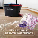 O-Cedar PACS Hard Floor Cleaner, 10-count, lavender scent, 97% natural ingredients, safe for all hard floors
