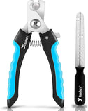 candure dog nail clippers and trimmer with safety guard for small medium-large breeds pet nail clipper