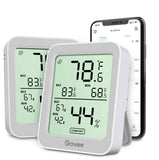Govee Digital Hygrometer Indoor Thermometer Room H5075, Bluetooth Temperature Humidity Meter with 164ft Remote App Control, Notification Alerts, 2 Years Data Storage Export for Bedroom, Wine Cellar