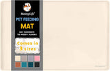 MateeyLife Silicone Cat & Dog Food Mat for Floors Waterproof, Anti-Slip Dog Bowl Mats for Food and Water, Pet Feeding Mats with Lip to Prevent Spills, Pet Placemat for Messy Drinkers to Protect Floors