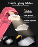 Book Reading Light,Silent Touch Lamp for in Bed,Rechargeable Clip on Booklight with 3 Amber Colors & Precise Dimming Night Reading,Best Gift Lovers,Kids,Pink,(SD-10)