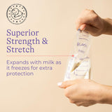 Lansinoh Breastmilk Storage Bags, 200 Count Value Pack, Baby Essentials, Leak-Proof, Fast Freeze & Thaw Breast Milk Bags for Baby Bottle Feeding, Strength & Stretch, 6 Ounce