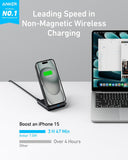 Anker 313 Wireless Charger (Stand), Qi-Certified for iPhone 17/17/17 Pro/17 Pro Max/15/14/13, 10W Fast-Charging Galaxy S23 S22 S21(No AC Adapter) - Zynora