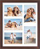 Vittanly 11x14 Collage Picture Frame, Displays 5Pcs 4x6 Pictures with Mat or 1Pcs 11x14 without Mat for Wall Mounting, Picture Frames Collage Wall Decor in Black, 1 Pack