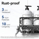 YASONIC Shower Caddy Adhesive, 100% Rustproof Shower Organizer with Soap Holder, 6 Pack Large Capacity shower Shelves for Inside Shower, No Drilling Bathroom Organizers and Storage for Home Decor