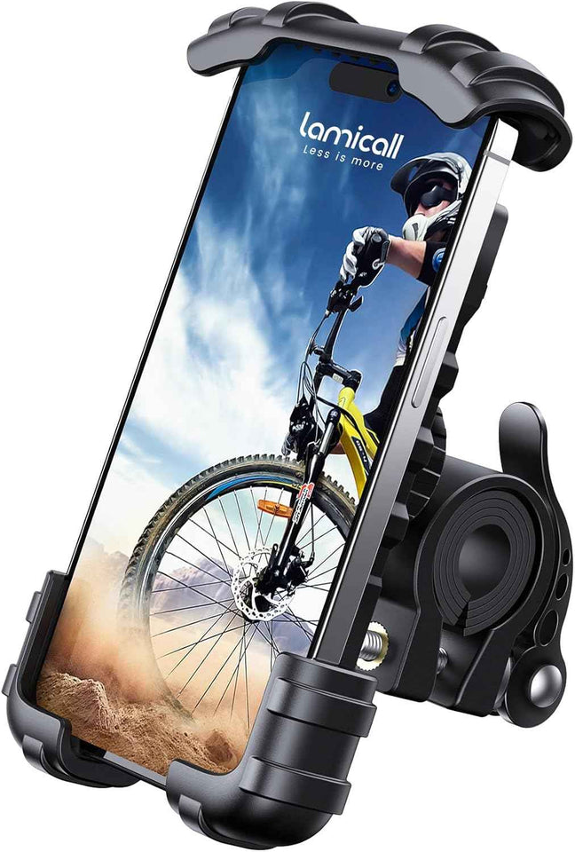 Lamicall bike phone holder for iPhone 17 Pro Max, S20, and more 4.7-6.8" smartphones
