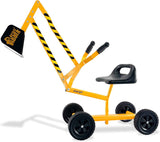 Stargo Sand Digger Kids Excavator Ride on Toy, Beach Toys Outdoor Sandbox Toy Digger for Kids, Solid Steel Rotates 360, Role Play, Sand Toys