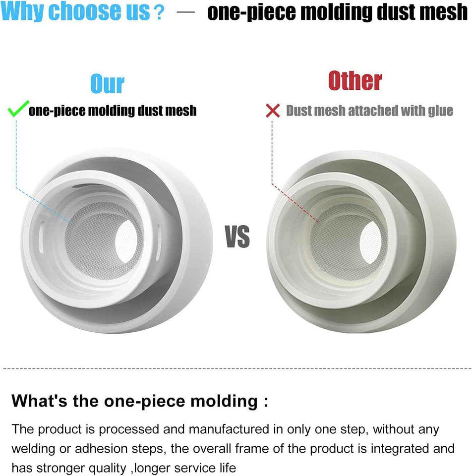 3 Pairs Replacement Ear Tips for Airpods Pro and 2nd Generation with Noise Reduction Hole, Silicone Ear Tips for Airpods Pro with Portable Storage Box and Fit in The Charging Case(S/M/L)