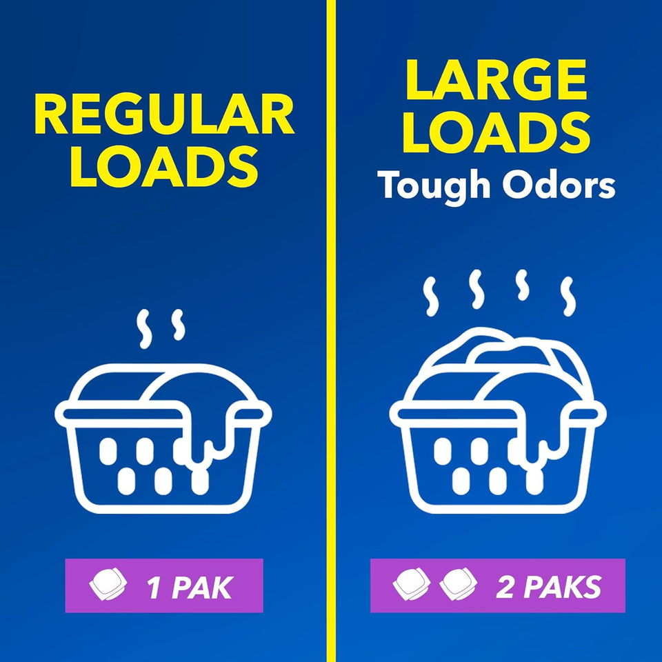 OxiClean Odor Blasters Odor and Stain Remover Laundry Power Paks, 24 Ct