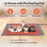 siwa mary heated cat house weatherproof outdoor cat shelter with cat heating pad