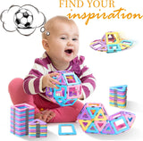 Tolnetr Magnetic Tiles Toys for 3 4 5 6 7 8+ Year Old Boys Girls Upgrade Macaron Castle Blocks Building Set for Toddlers STEM Creativity/Educational Toys for Kids Age 3-6 Christmas Birthday Gifts