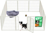 FXW Homeplus Unleashed Indoor Dog Playpen - Stress-Free and Safe Play, Heavy Duty 24 Inch 6 Panels Dog Pen for Puppy and Small Dogs, Black│Patented