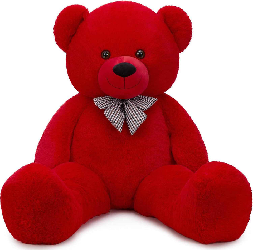MaoGoLan Giant Teddy Bear 4 Feet,Adorable and Cuddly Big Bear Stuffed Animal 47", Classic Teddy Bear Plush Gift Decoration for Baby Shower,Party,Birthday,Valentines Day,Tan