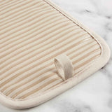 KITCHENAID Quilted Cotton Terry Cloth Oven Mitt, Pot Holder, Kitchen Towel 4-Pack Set, Heat Resistant, Silicone Grip, 16"x26", 7"x13" & 7"x10", Milkshake