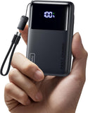 INIU Portable Charger, Compact 45W Fast Charging Power Bank, 10000mAh USB C Battery Pack with Cable & Stand, TSA Travel Phone Charger for iPhone 17 16 15 14 Pro Max Air, Samsung S26 S25, iPad etc