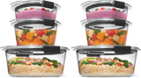 Rubbermaid Brilliance BPA Free 44-Piece Food Storage Containers Set Airtight Leak-Proof with Lids for Meal Prep Lunch and Leftovers