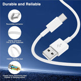 Car Carplay Cable for iPhone 17 16 15 Pro Plus Pro Max Air，3-Pack [3.3FT+3.3FT+6FT] USB A to USB C Cable for iPhone 17 16 15，for iPad Pro/Air/Mini，for Galaxy S25 S24，for MacBook Pro/Air and More