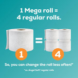 Angel Soft Toilet Paper, 18 Mega Rolls = 72 Regular Rolls, Soft and Strong Toilet Tissue