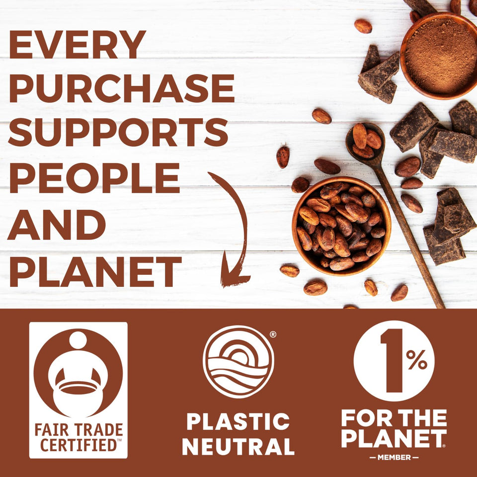 Dutch Processed Cocoa Powder Unsweetened 8 oz Non-Gmo Fair Trade Culinary Grade Cocoa