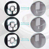 SAMODRA Bidet Attachment, Non-Electric Cold Water Bidet Toilet Seat Attachment with Pressure Controls, Retractable Self-Cleaning Dual Nozzles for Frontal & Rear Wash - Black
