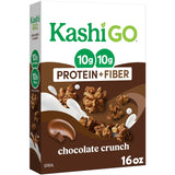 Kashi GO Protein Cereal, 10g Protein, 10g Fiber, Chocolate Crunch, 16oz Box, 1 Box