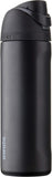 Owala FreeSip Insulated Stainless Steel Water Bottle with Straw, BPA-Free Sports Water Bottle, Great for Travel, 24 Oz, Very, Very Dark | Insulated, with Straw, for Sports, Travel, and School, BPA-Free