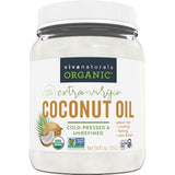 viva naturals 54 fl oz unrefined cold-pressed extra virgin coconut oil
