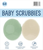 S&T INC. 2-inch silicone exfoliating and massaging cradle cap bath brushes, 2 pack, pink