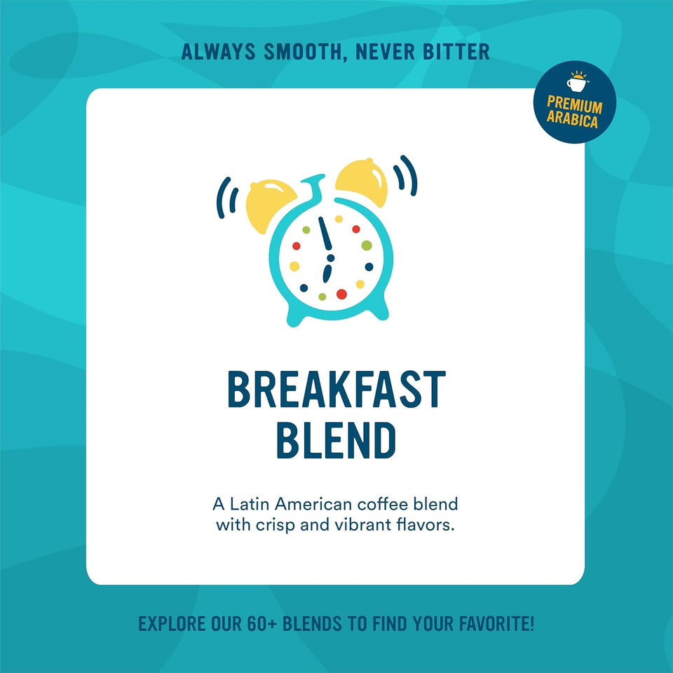 cameron's breakfast blend, 32-ounce, uniquely handcrafted coffee, sustainable, small-batch roasted