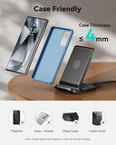 INIU Wireless Charger, 15W Fast Qi Certified Wireless Charging Station with Sleep-Friendly Adaptive Light Compatible with iPhone 16 15 14 13 Pro XS 8 Plus Samsung Galaxy S25 S24 S23 Note 20 Google etc - Zynora