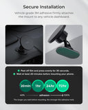 iOttie iTap 3 Magnetic Flush Mount Car Mount Phone Holder with Magnetic Ring Adapter. Compatible with iPhone, Samsung Galaxy, Google Pixel, Huawei, LG, and All Qi Compatible Smartphones