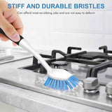 SetSail 2 Pack Dish Scrub Brushes with Built-in Scraper for Cleaning Dishes, Pots and Pans, Kitchen Sink