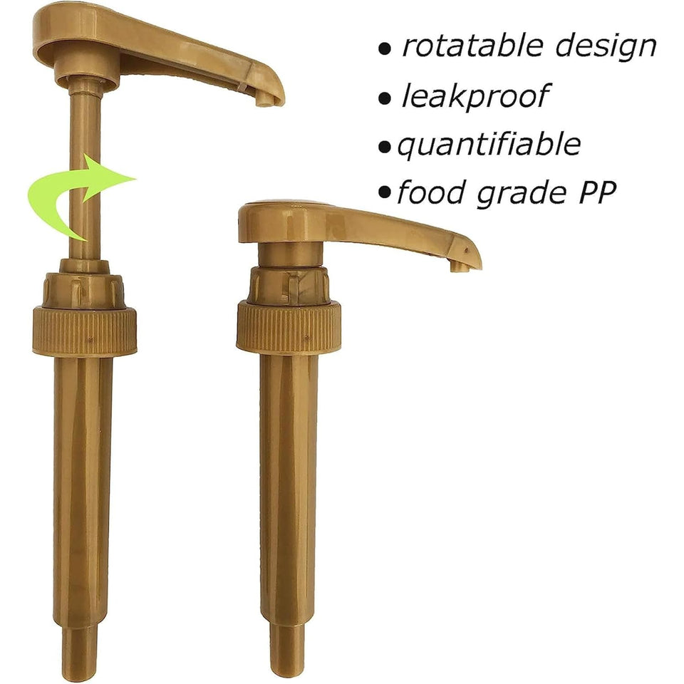 Syrup Pump Compatible with Torani, DaVinci and Skinny (Set of 2) - fits bottles (25.4 oz-750ml)