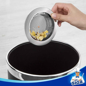 MR.SIGA Kitchen Sink Strainer, stainless steel, dishwasher safe, 4.4 inch outer diameter, pack of 3