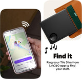 Life360 Tile Starter Pack - Bluetooth Trackers and Item Finders for Keys, Wallets & More. Both iOS and Android Compatible. Phone Finder. 2-Pack (Black Mate/Slim)