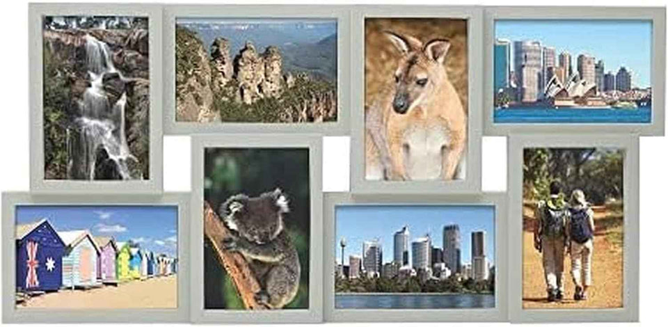 Melannco 18x23 Inch Black Collage Picture Frame - Multi-photo Frame with 12 Openings - Six 6x4 and Six 4x6 Slots - Wall Mounted Gallery Frame for Family Photos - Home Decor Multi-picture Frame