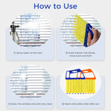 4Pcs window venetian blind cleaner duster tool set for home and office use with microfiber technology
